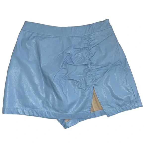 Cotton Candy Skirts Cotton Candy La Blue Vegan Leather Mini